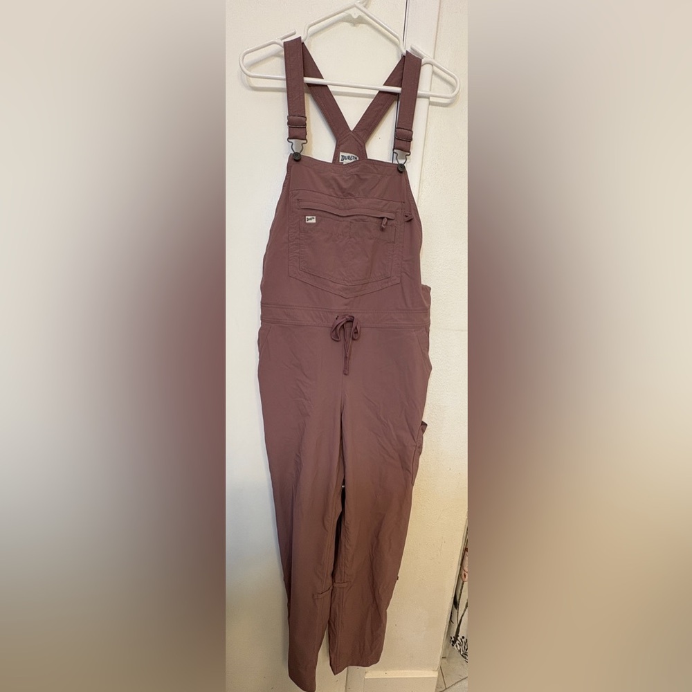 Duluth Trading mauve overalls